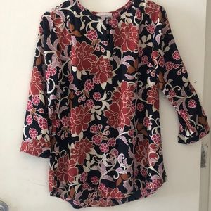 Flower Print Blouse (Runs size S)